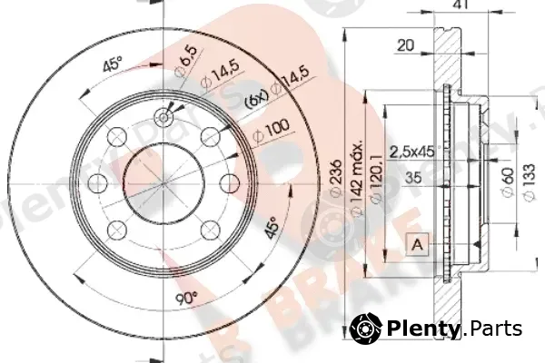 R Brake 78RBD21440 — Brake Disc