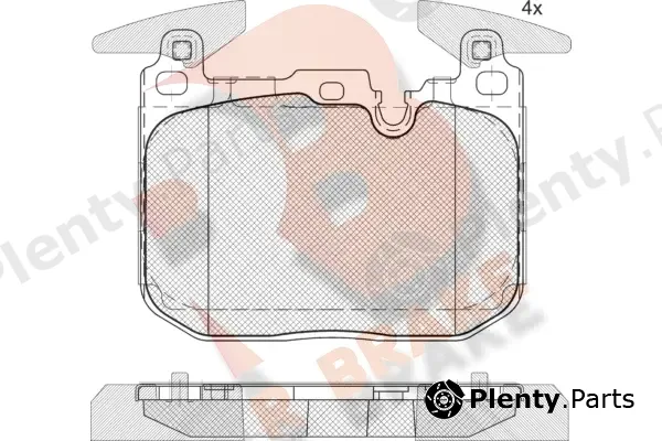 R Brake RB2093-200 — Brake Pad Set, disc brake