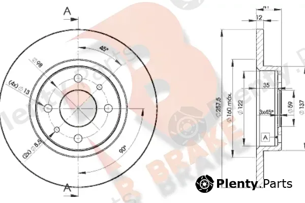 R Brake 78RBD23466 — Brake Disc