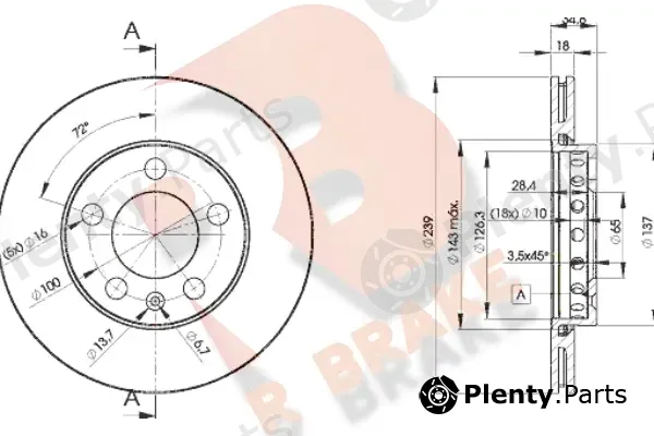 R Brake 78RBD25308 — Brake Disc