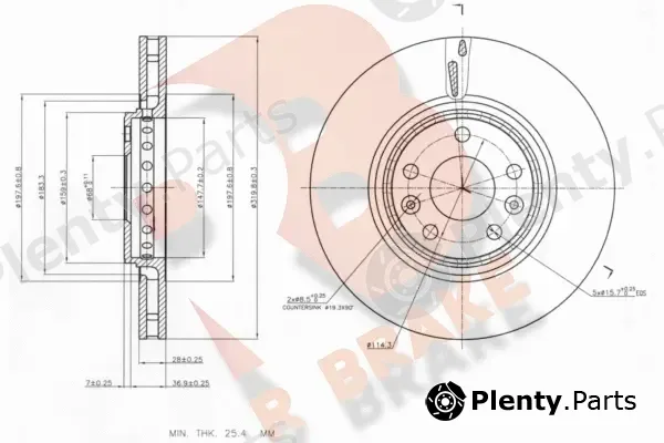 R Brake 78RBD14162 — Brake Disc