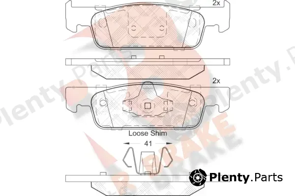 R Brake RB2115 — Brake Pad Set, disc brake