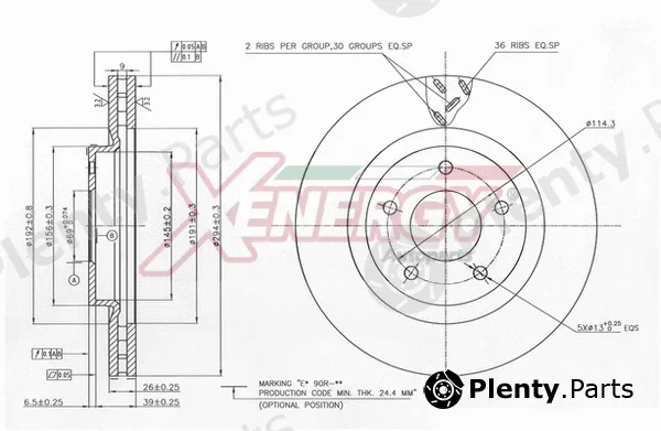 Ap Xenergy X602914 — Brake Disc