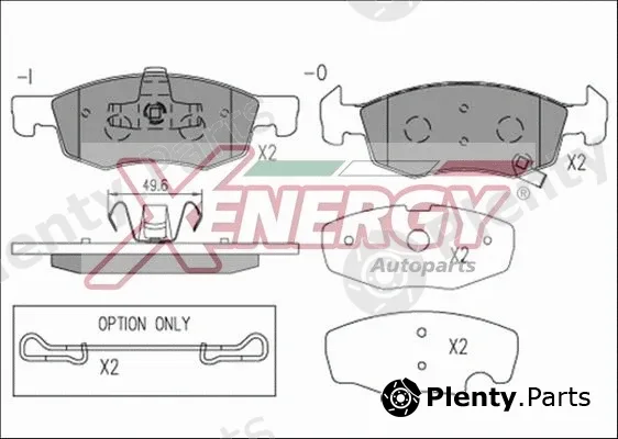 Ap Xenergy X41269 — Brake Pad Set, disc brake