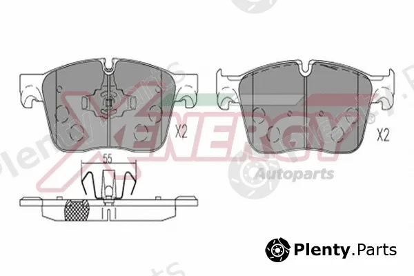 Ap Xenergy X41348 — Brake Pad Set, disc brake