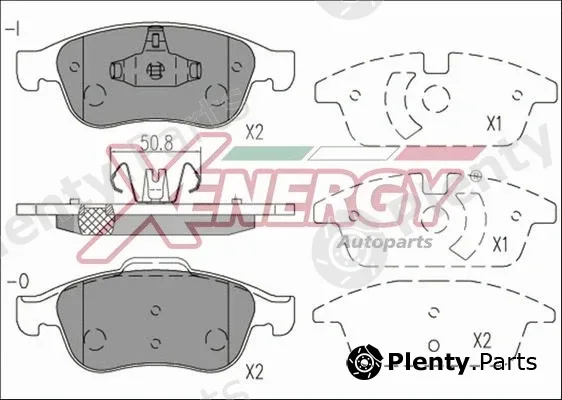 Ap Xenergy X41168 — Brake Pad Set, disc brake