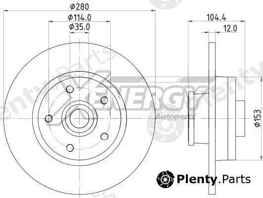 Ap Xenergy X601546 — Brake Disc