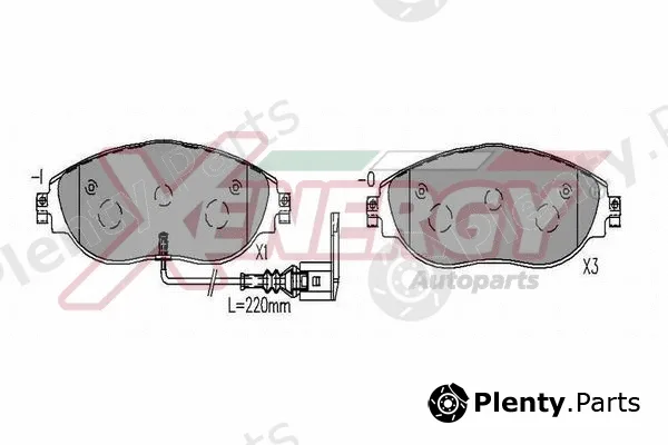 Ap Xenergy X41345 — Brake Pad Set, disc brake