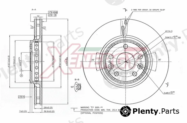 Ap Xenergy X602908 — Brake Disc