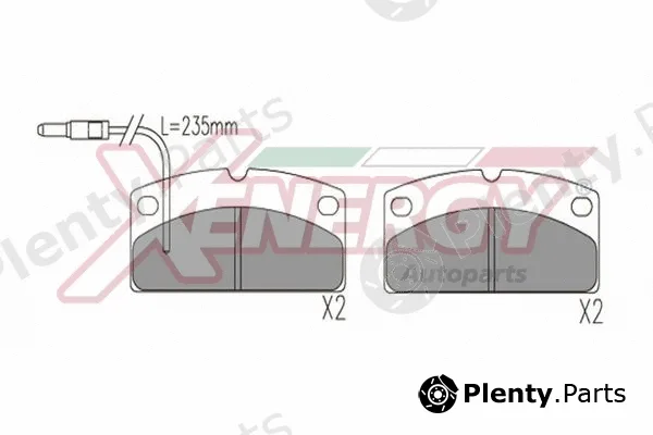 Ap Xenergy X41391 — Brake Pad Set, disc brake