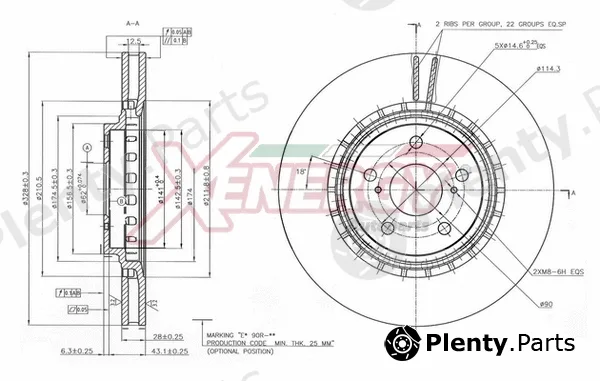 Ap Xenergy X602872 — Brake Disc