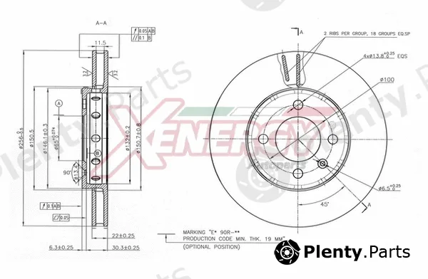 Ap Xenergy X602896 — Brake Disc