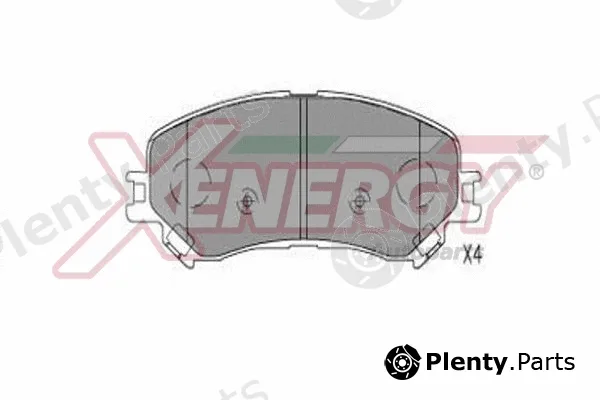 Ap Xenergy X41366 — Brake Pad Set, disc brake