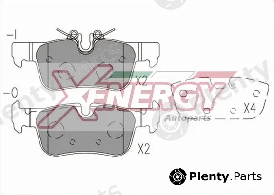 Ap Xenergy X41275 — Brake Pad Set, disc brake