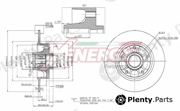Ap Xenergy X601522 — Brake Disc