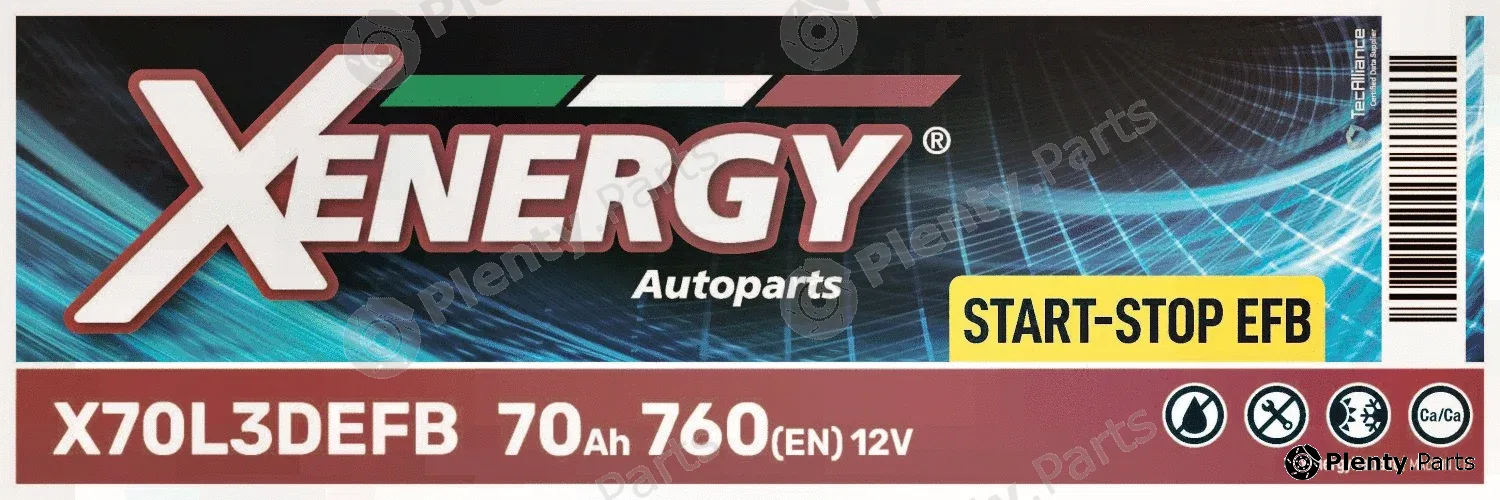 Ap Xenergy X70L3DEFB — Starter Battery