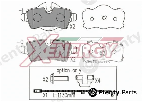 Ap Xenergy X41178 — Brake Pad Set, disc brake