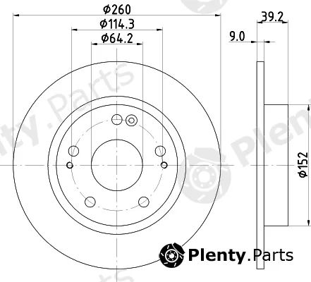 Nisshinbo ND8049K — Brake Disc