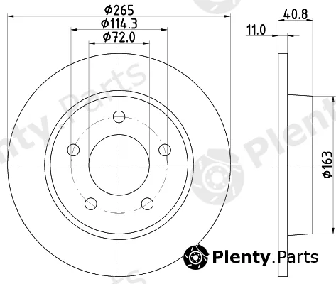 Nisshinbo ND5008K — Brake Disc