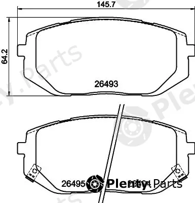 Nisshinbo NP6178 — Brake Pad Set, disc brake
