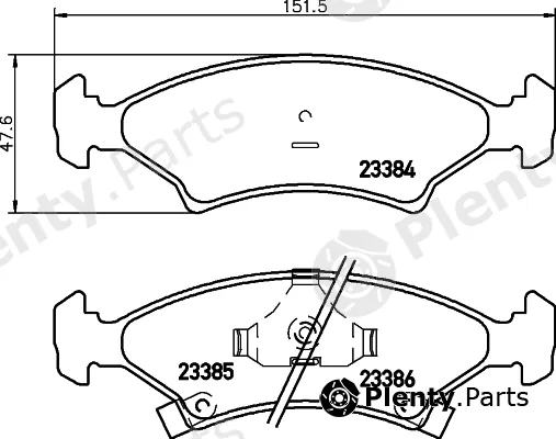 Nisshinbo NP6009 — Brake Pad Set, disc brake