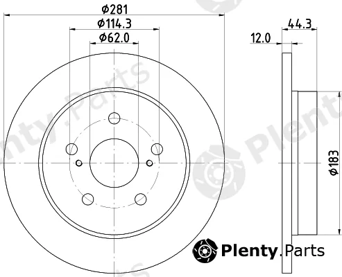 Nisshinbo ND1111K — Brake Disc