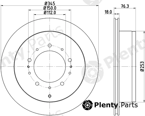 Nisshinbo ND1029K — Brake Disc