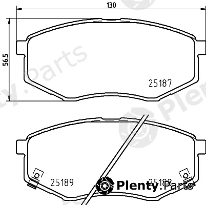 Nisshinbo NP6158 — Brake Pad Set, disc brake