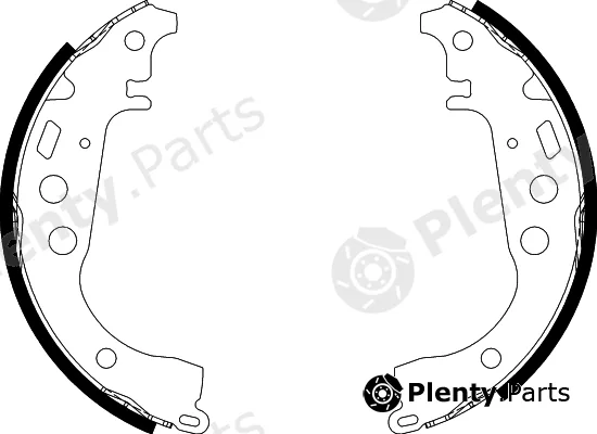 Nisshinbo NS1008 — Brake Shoe Set