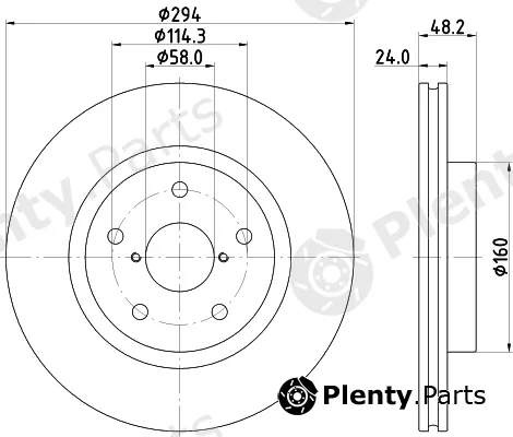 Nisshinbo ND7020K — Brake Disc