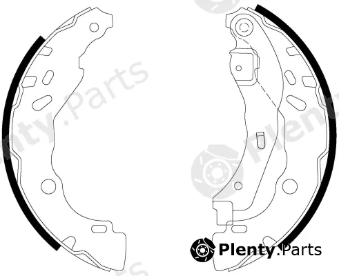 Nisshinbo NS2012 — Brake Shoe Set