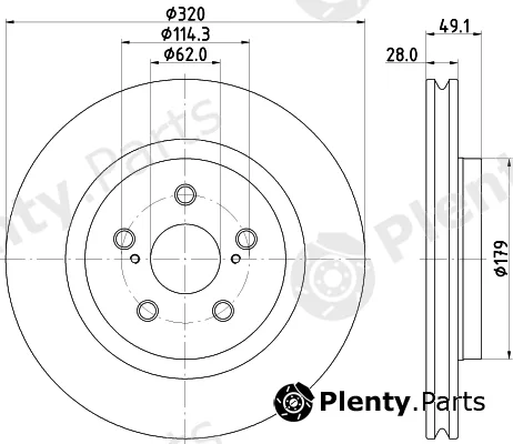 Nisshinbo ND3051K — Brake Disc