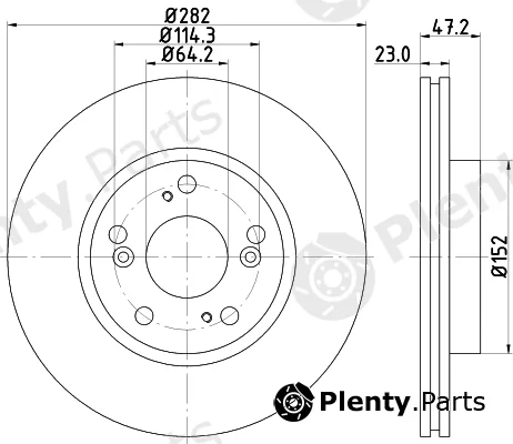 Nisshinbo ND8032K — Brake Disc