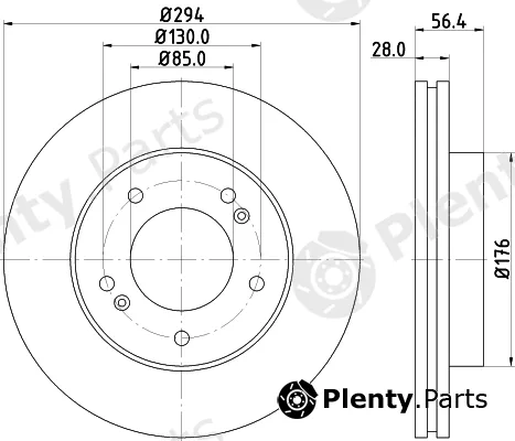 Nisshinbo ND6086 — Brake Disc
