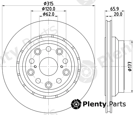 Nisshinbo ND1118K — Brake Disc