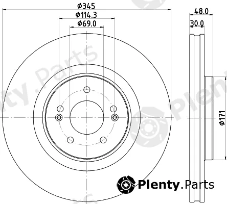 Nisshinbo ND6133K — Brake Disc