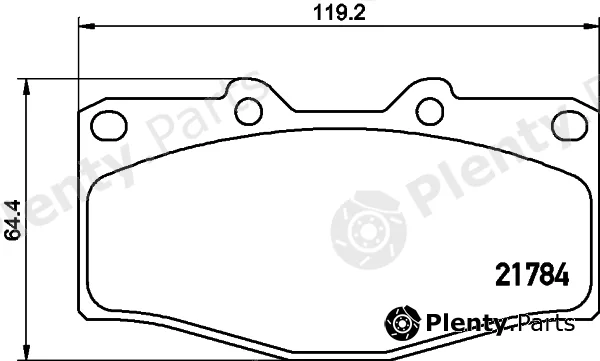 Nisshinbo NP1153 — Brake Pad Set, disc brake