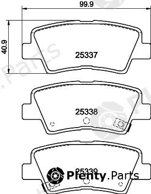 Nisshinbo NP6020 — Brake Pad Set, disc brake