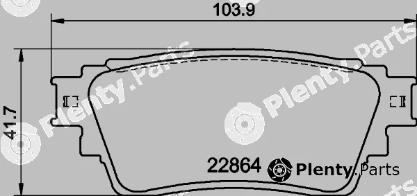 Nisshinbo NP3056 — Brake Pad Set, disc brake