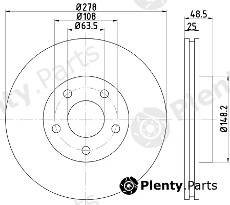 Nisshinbo ND5019K — Brake Disc