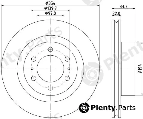 Nisshinbo ND1161K — Brake Disc