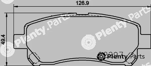 Nisshinbo NP1084 — Brake Pad Set, disc brake