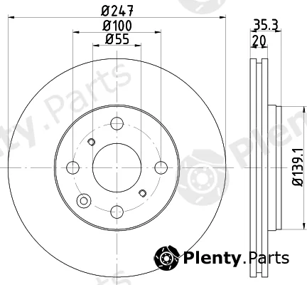 Nisshinbo ND1109 — Brake Disc