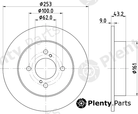 Nisshinbo ND9030K — Brake Disc