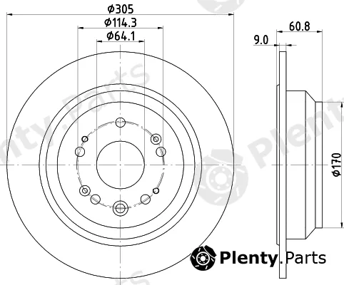 Nisshinbo ND8047K — Brake Disc