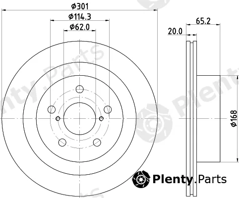 Nisshinbo ND1139K — Brake Disc