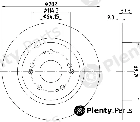 Nisshinbo ND8046K — Brake Disc