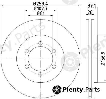 Nisshinbo ND2020 — Brake Disc