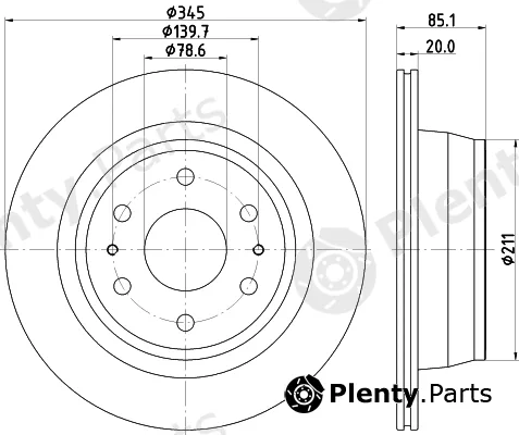 Nisshinbo ND6136K — Brake Disc