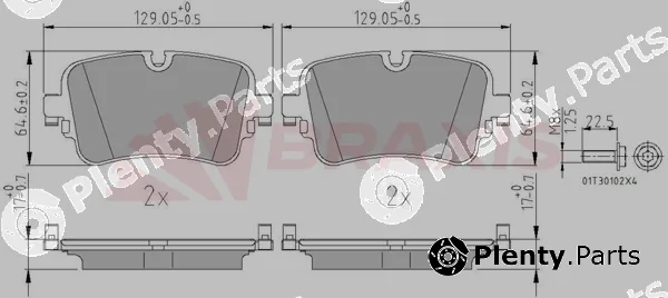 Braxis AA0663 — Brake Pad Set, disc brake